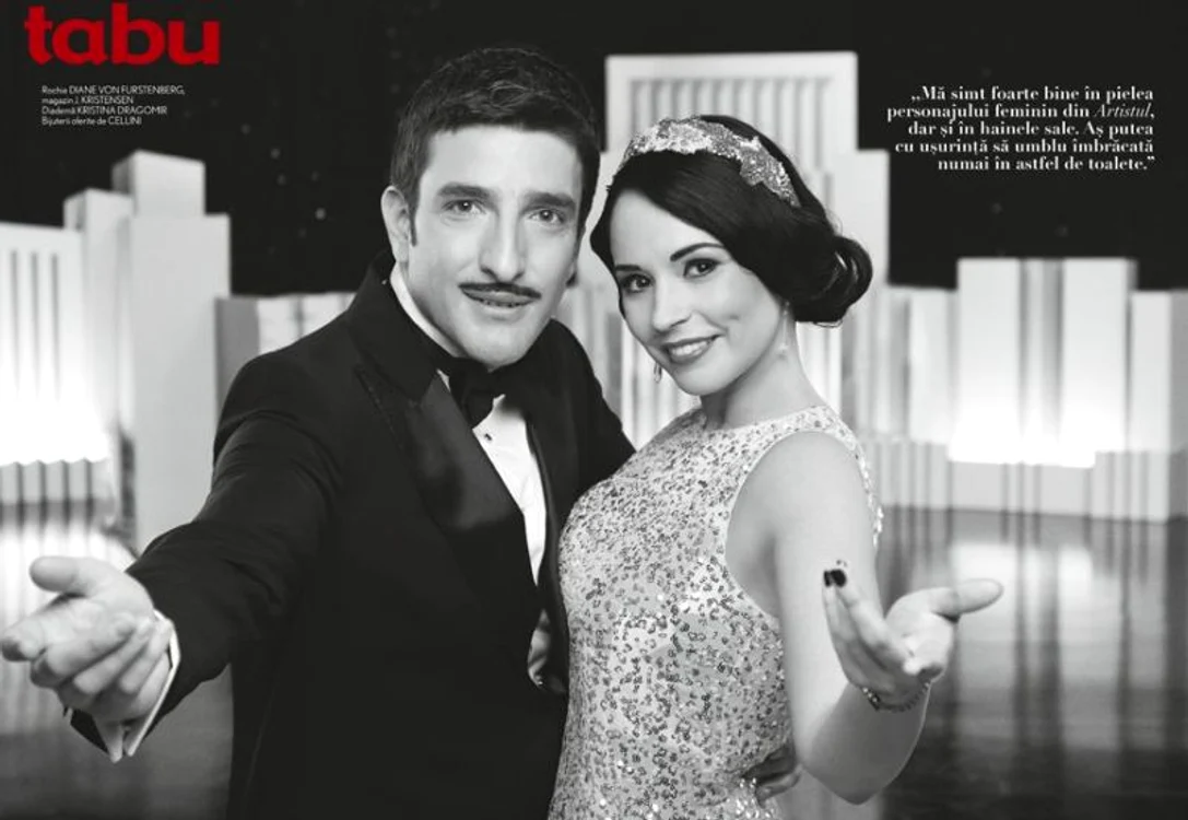 Silviu Biriş şi Andreea Marin, în revista Tabu - 2012. (Foto: tabu.ro)