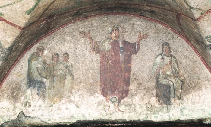 Artă și spiritualitate: scenele biblice de pe pereții catacombelor  jpeg
