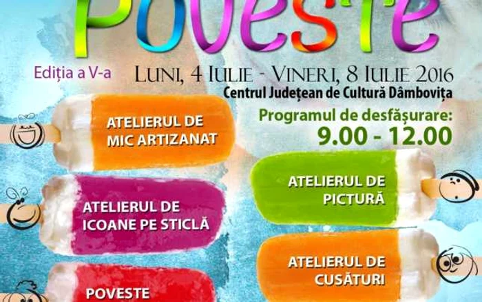 În plus, cei mici vor putea cânta în „Studioul muzical” şi se vor bucura de o „Poveste cu actori”