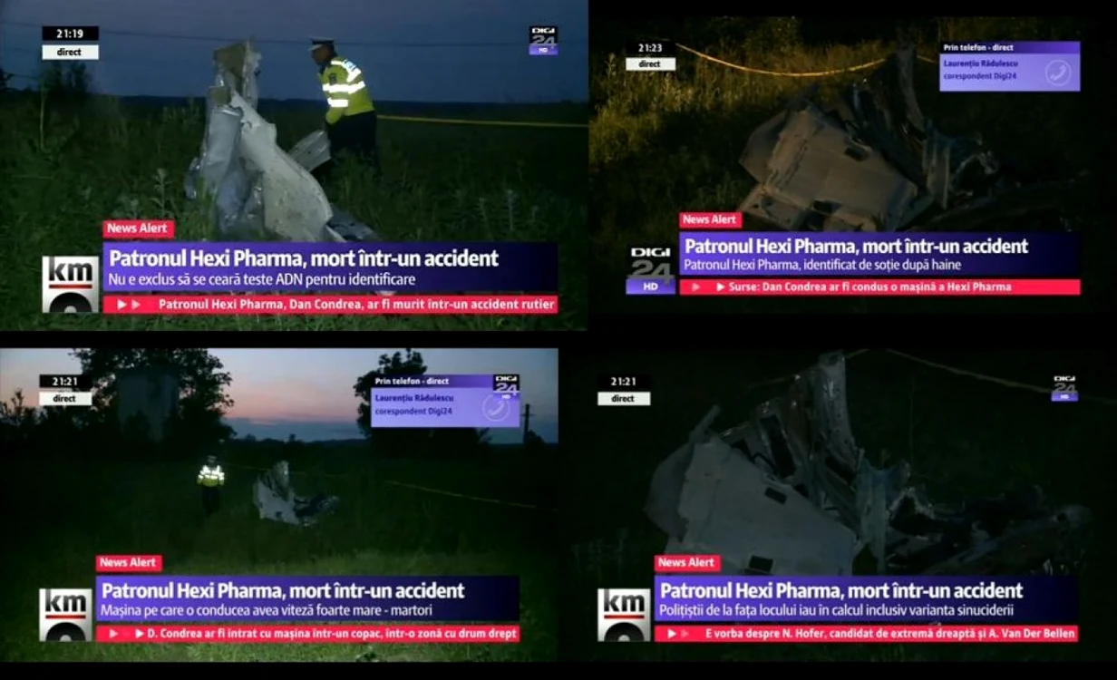 Colaj accident condrea - capturi digi