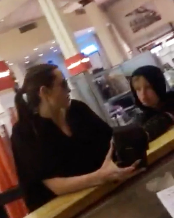 Exclusive    Premium: Angelina Jolie takes her daughter Shilo Christmas Shopping at Sammy's *NO USE W/O PRIOR AGREEMENT   CALL FOR PRICING*** jpeg