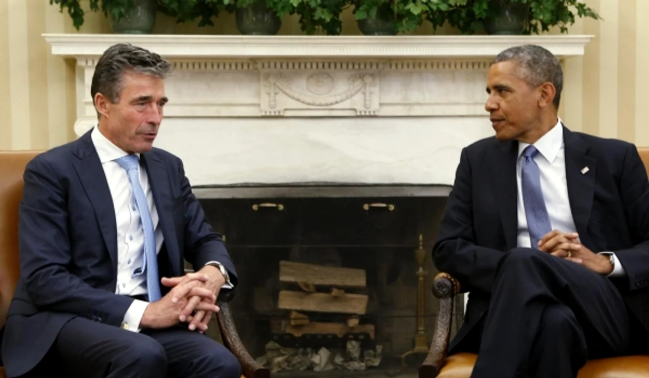 
    Anders Fogh Rasmussen şi Barack Obama au discutat despre ameninţarea rusă Foto: Reuters  