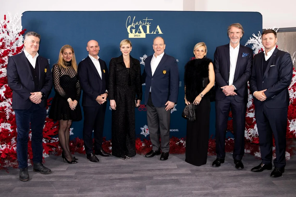 Prințesa Charlene și Prințul Albert la o gală caritabilă, Palatul regal monegasc