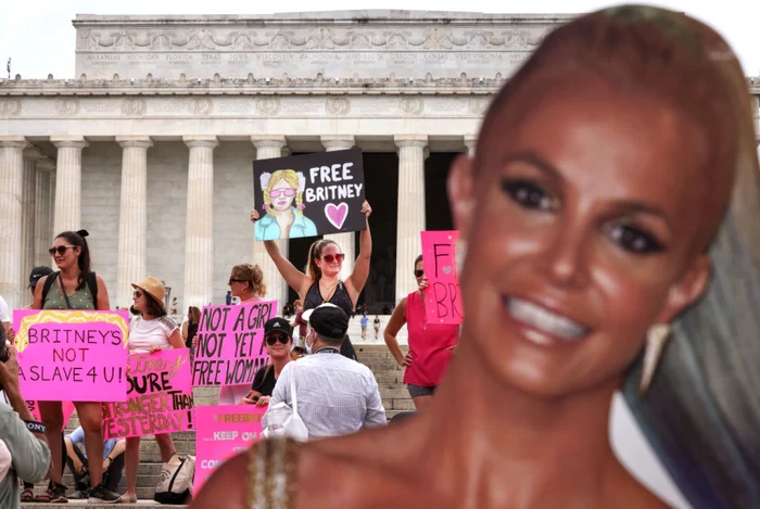 FOTO: Miting #FreeBritney în Washington, iulie 2021 / Getty Images