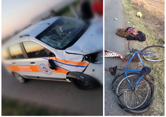 Biciclistul a fost accidentat mortal FOTO: martor