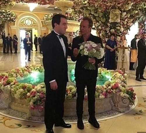Said Gutseriev, alături de celebrul cântăreț Sting