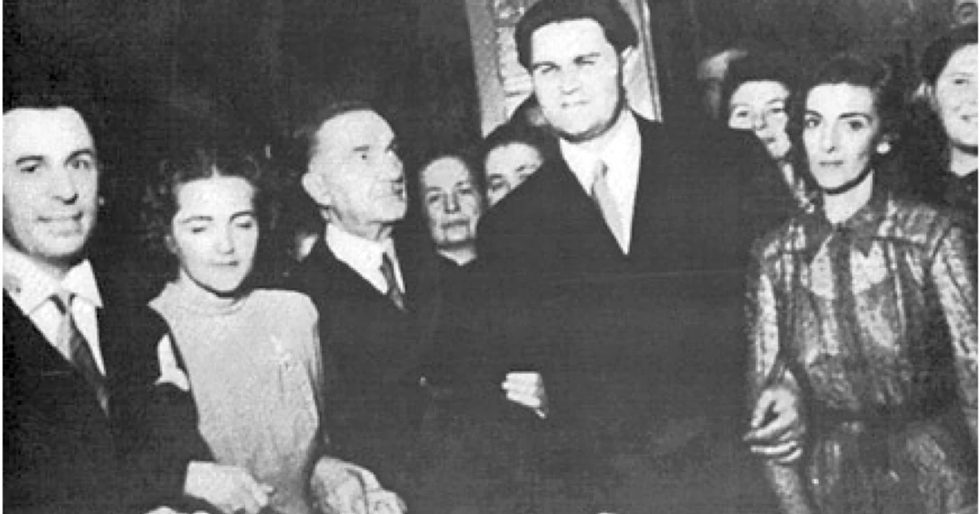 Iuliu Maniu, la nunta lui Corneliu Coposu FOTO: Arhivă