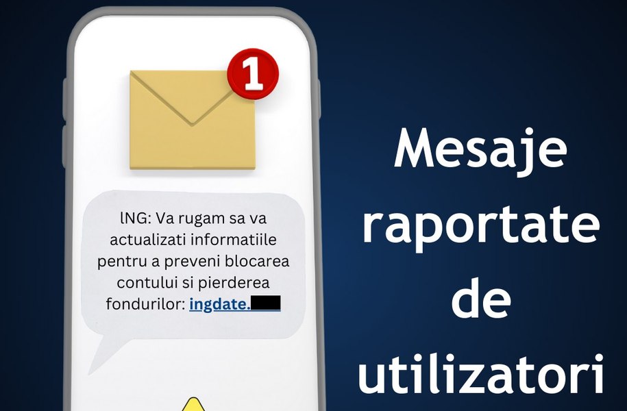 Un nou tip de fraudă. Directoratul Naţional de Securitate Cibernetică: Atenție la mesajele prin care vi se cere actualizarea datelor de cont!