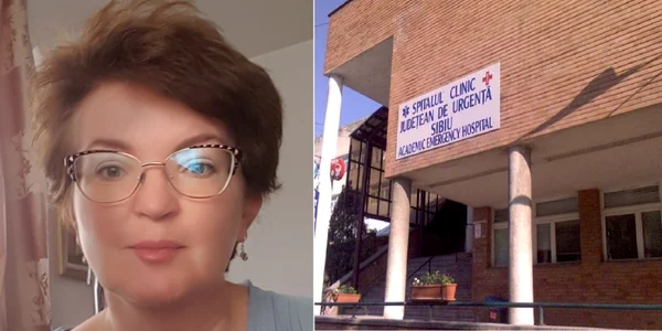 Dr Gabriela Eminovici - şefa Şecţiei Cardiologie 1 Spital Judeţean Clinic Sibiu Foto colaj