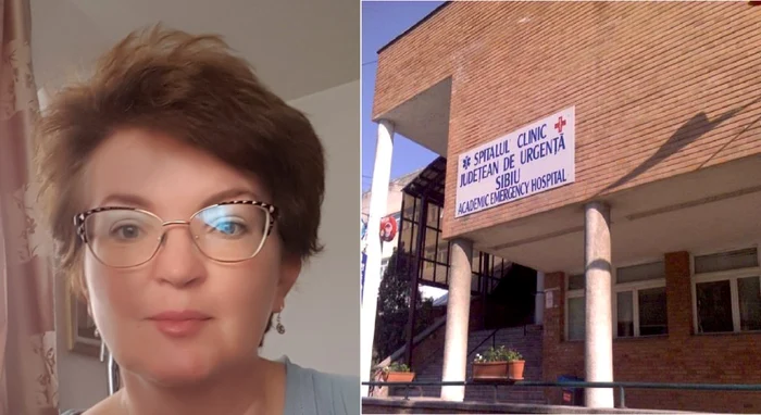 Dr Gabriela Eminovici - şefa Şecţiei Cardiologie 1 Spital Judeţean Clinic Sibiu Foto colaj