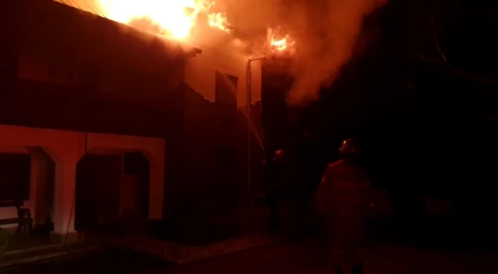 Pagubele făcute foc sunt mari SURSA FOTO ISU Dâmboviţa