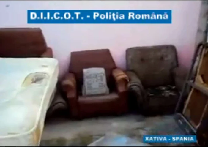 Condiţiile în care erau ţinute victimele în Spania