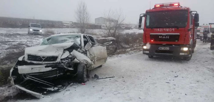 Accident provocat de vremea rea FOTO Adevărul