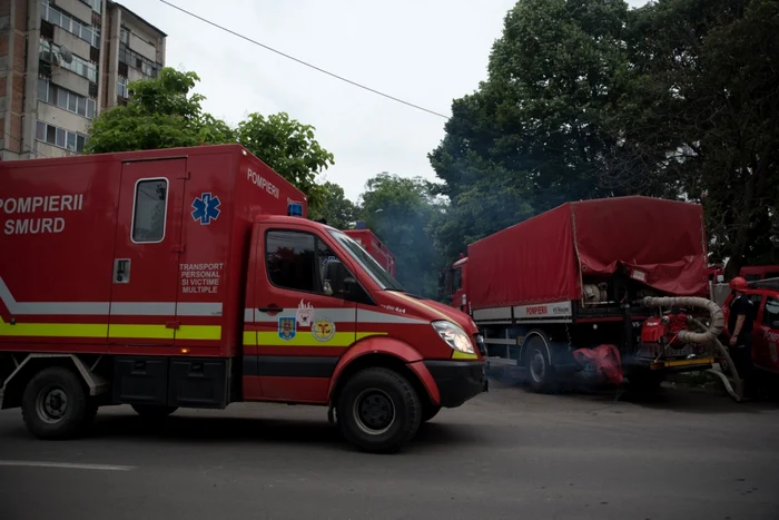 Incendiu la Spitalul pentru Copii Sf. Maria din Iaşi Foto: Andrei Luca