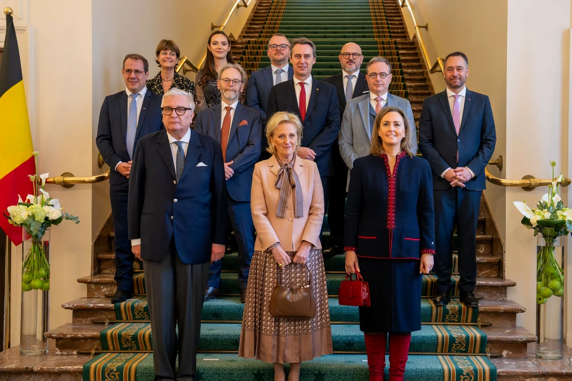 Prințul Laurent, Prințesa Astrid și Prințesa Claire la Ziua Regelui Belgiei, 2025. FOTO: Casa Regală belgiană