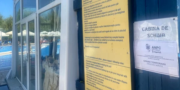 Nereguli grave găsite de Protecţia Consumatoruilui la o piscină din Delta Dunării FOTO ANPC