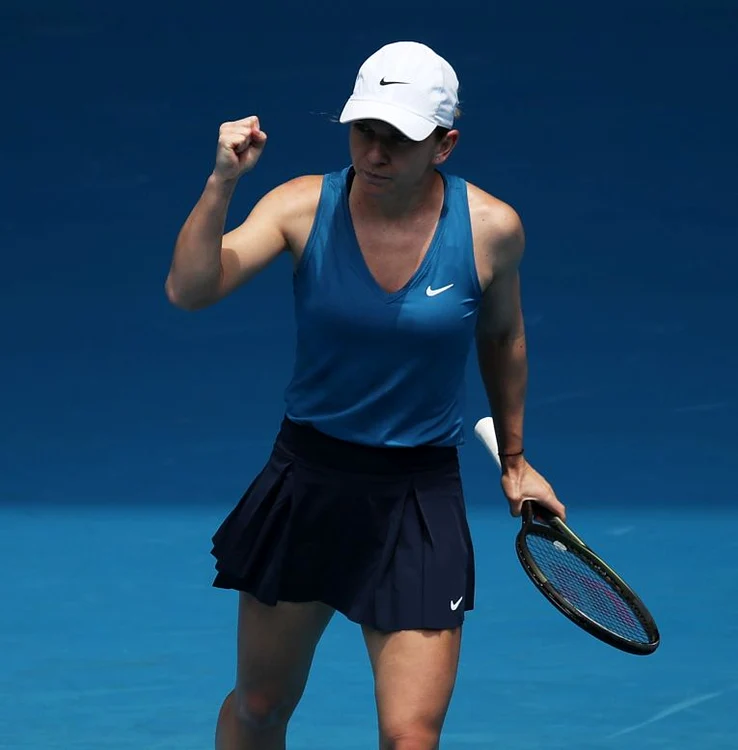 Simona Halep e în sferturi la Melbourne (FOTO: Guliver/ Gettyimages)