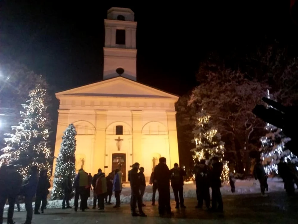 50 de suceveni au protestat în centrul Sucevei. FOTO Dănuţ Zuzeac