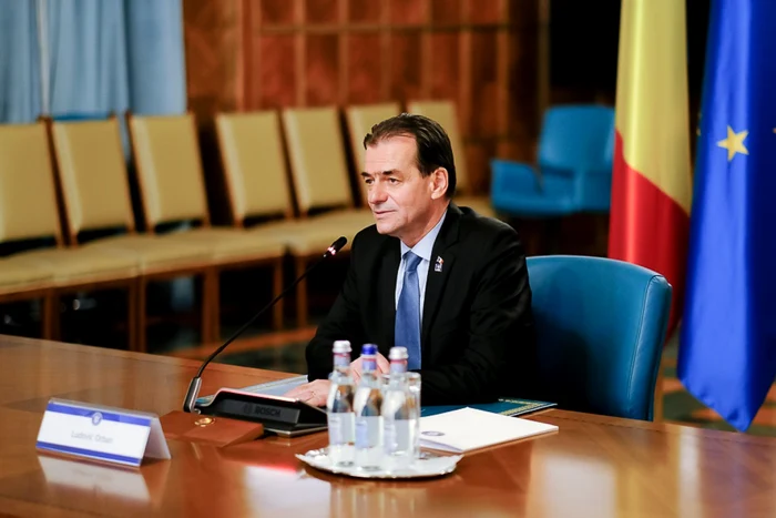 Şedinţa Guvernului este programată la ora 17.00./ Ludovic Orban FOTO gov.ro