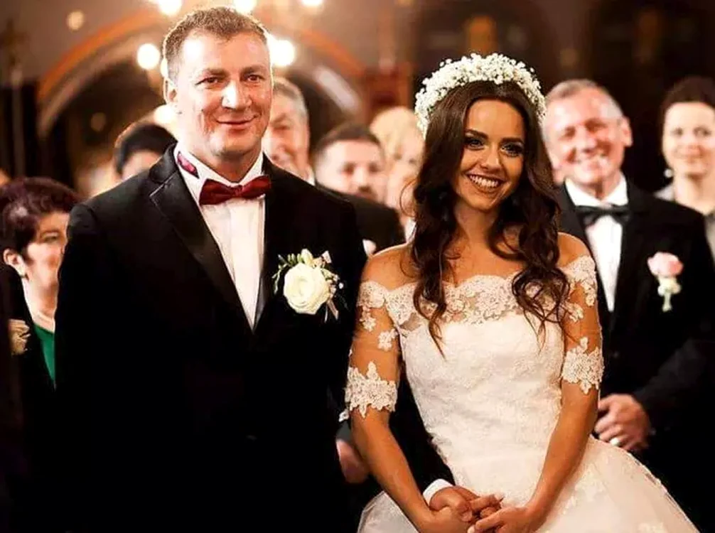 Imagine de la cununia religioasă a soților Godină 