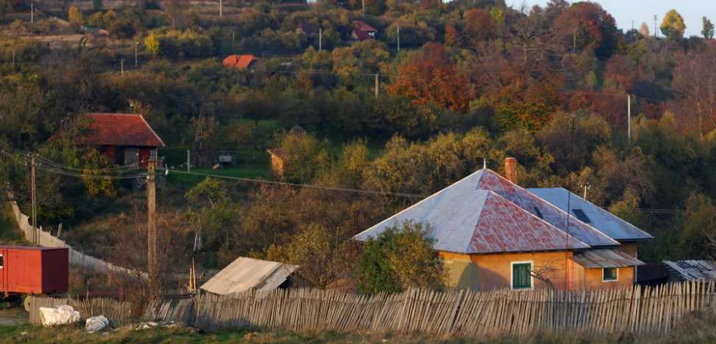 Multe dintre casele din sat sunt părăsite. FOTO: Daniel Guţă. ADEVĂRUL.