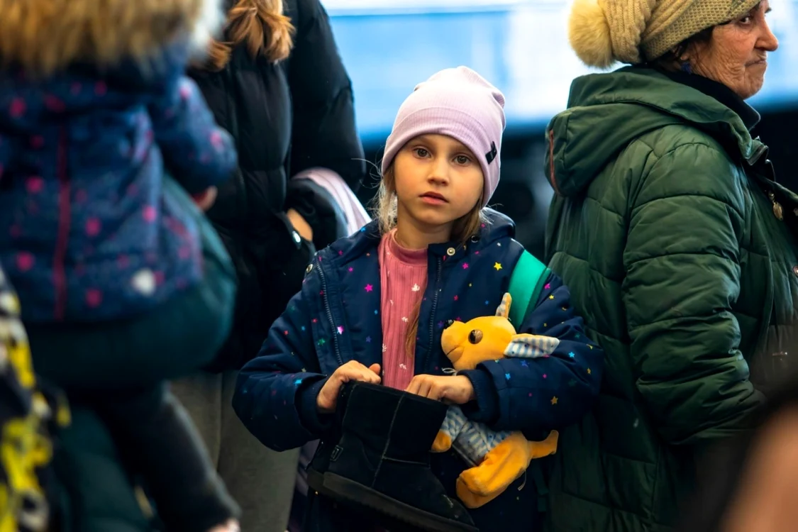 Tren cu refugiati din Mariupol ajunge in gara din Liov FOTO Profimedia