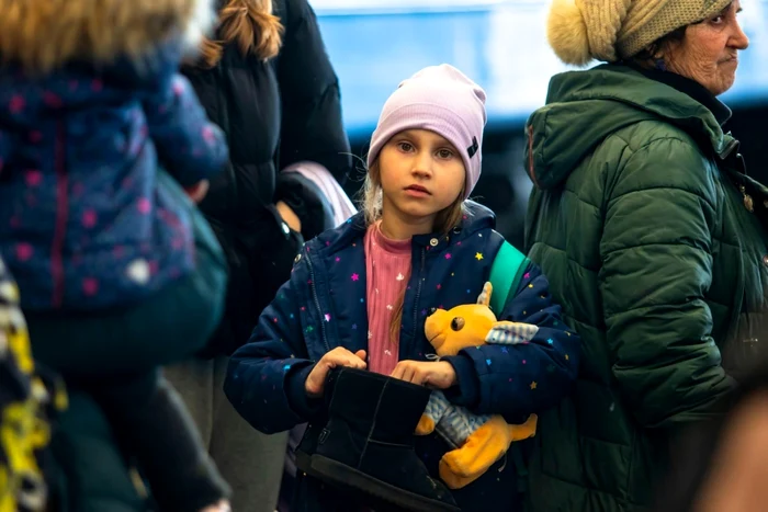 Tren cu refugiati din Mariupol ajunge in gara din Liov FOTO Profimedia