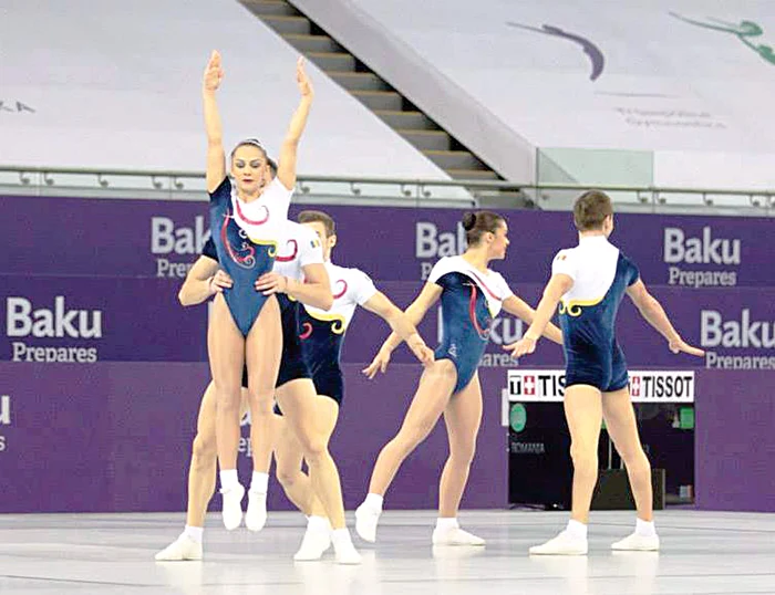 Echipa de aerobic a cucerit argintul