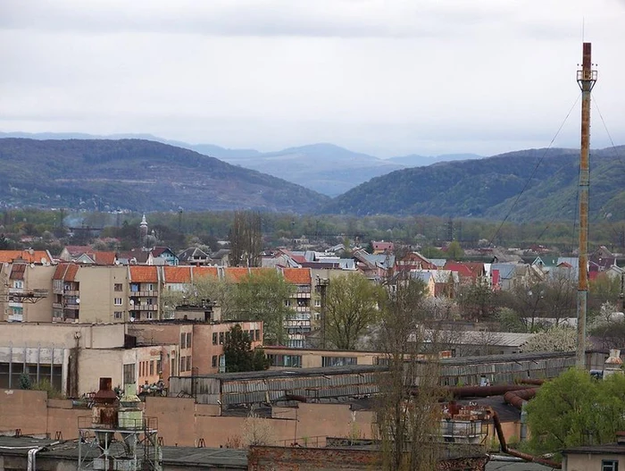 Vedere panoramică asupra Ujhorodului