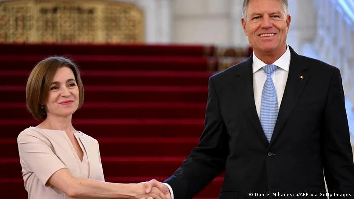 Maia Sandu şi Klaus Iohannis, la întrevederea avută pe 29 iulie 2022 la Bucureşti