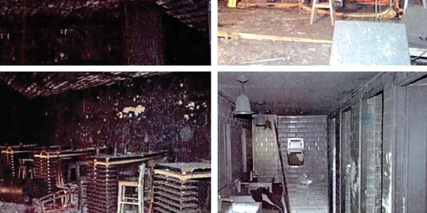 Colaj imagini clubul colectiv dupa incendiu 