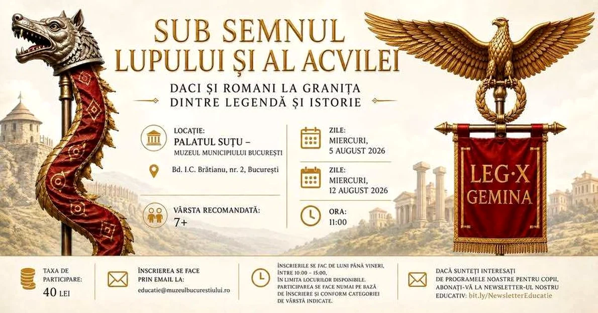 „Sub semnul lupului și al acvilei”. Școala de vară la Muzeul Municipiului București