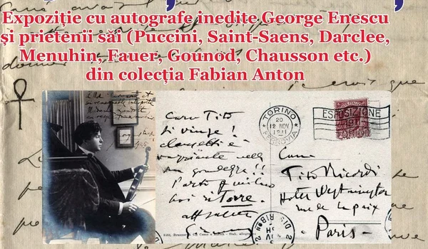 Expoziție inedită dedicată lui George Enescu, la Biblioteca Județeană „G.T. Kirileanu“ Neamț 