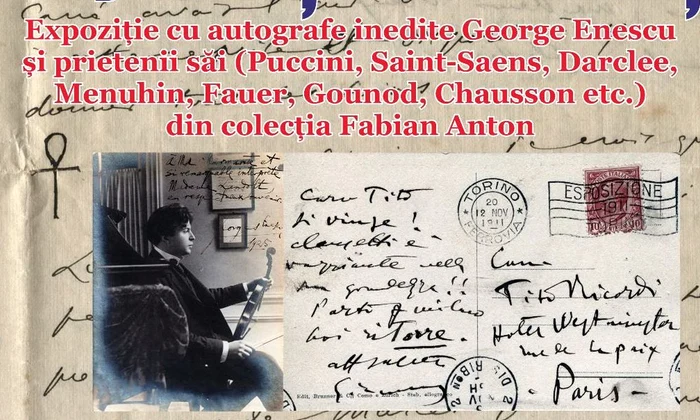 Expoziție inedită dedicată lui George Enescu, la Biblioteca Județeană „G.T. Kirileanu“ Neamț 