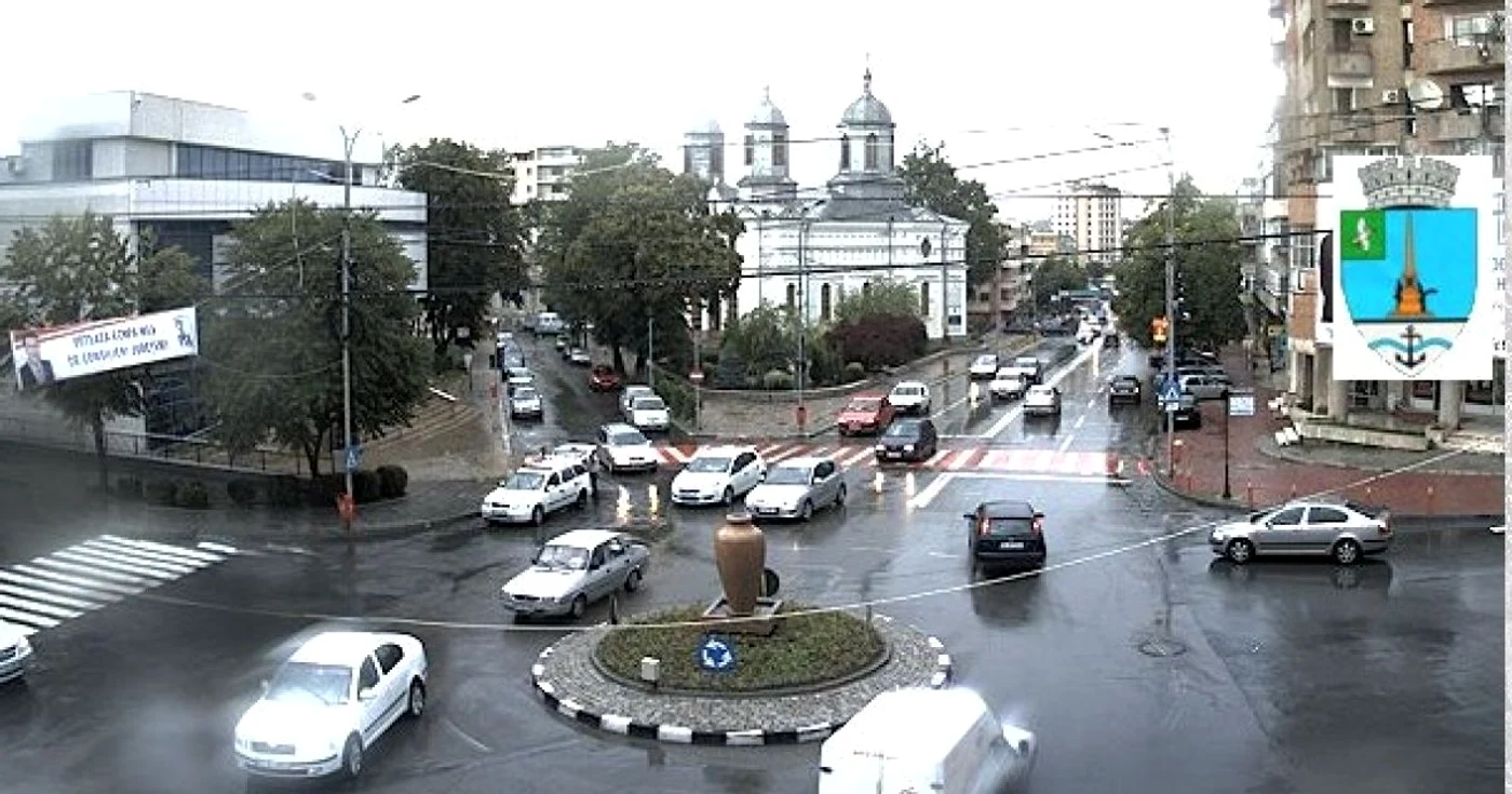 Captură foto de pe camera primăriei 