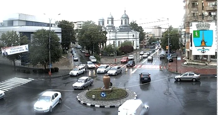 Captură foto de pe camera primăriei