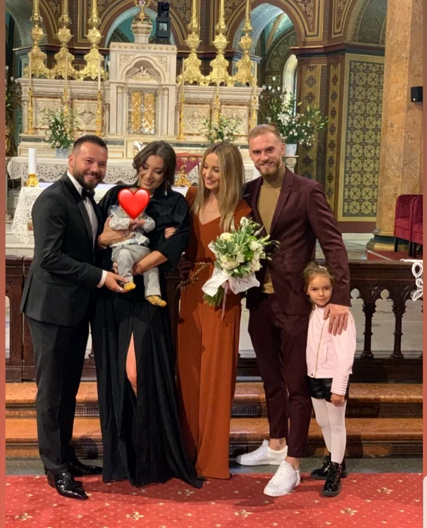 Cocuța și Bogdan Boantă sunt nașii copilului