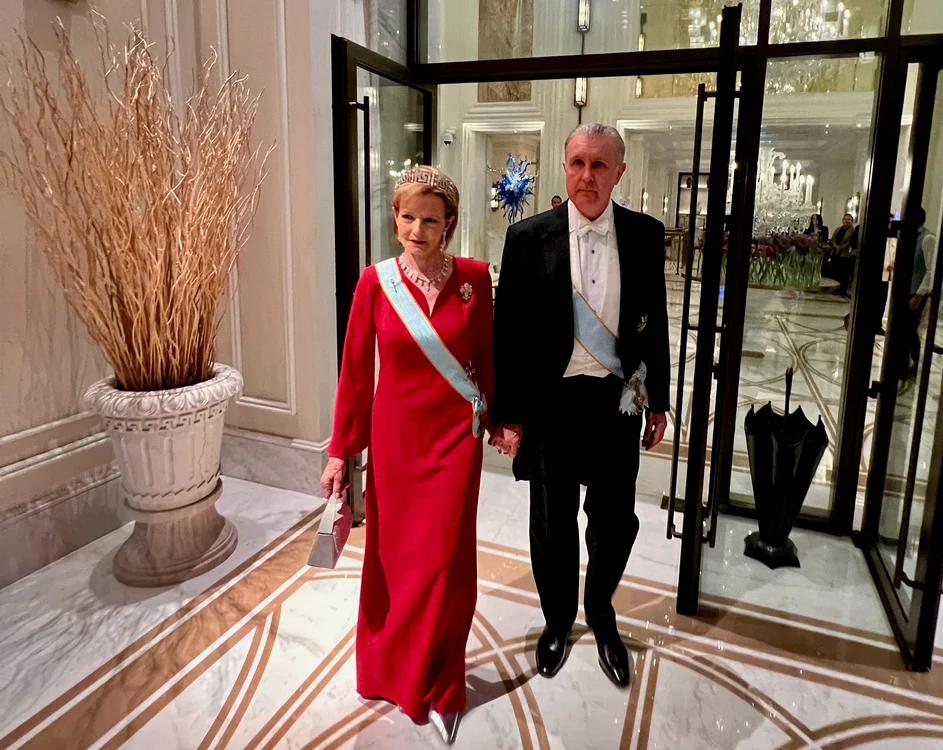 Majestatea Sa Margareta si Principele Radu la nunta din Iordania 2023 Casa Regala (2) jpg