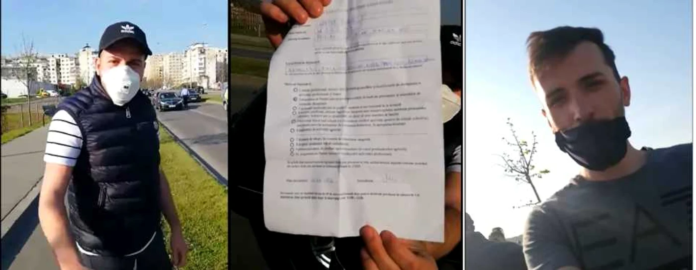 Tineri din Râmnicu Vâlcea amendaţi de un filtru de poliţie în 10 aprilie 2020 pentru că nu au avut completate declaraţiile pe proprie răspundere potrivit prevederilor Ordonanţelor Militare Foto capturi video
