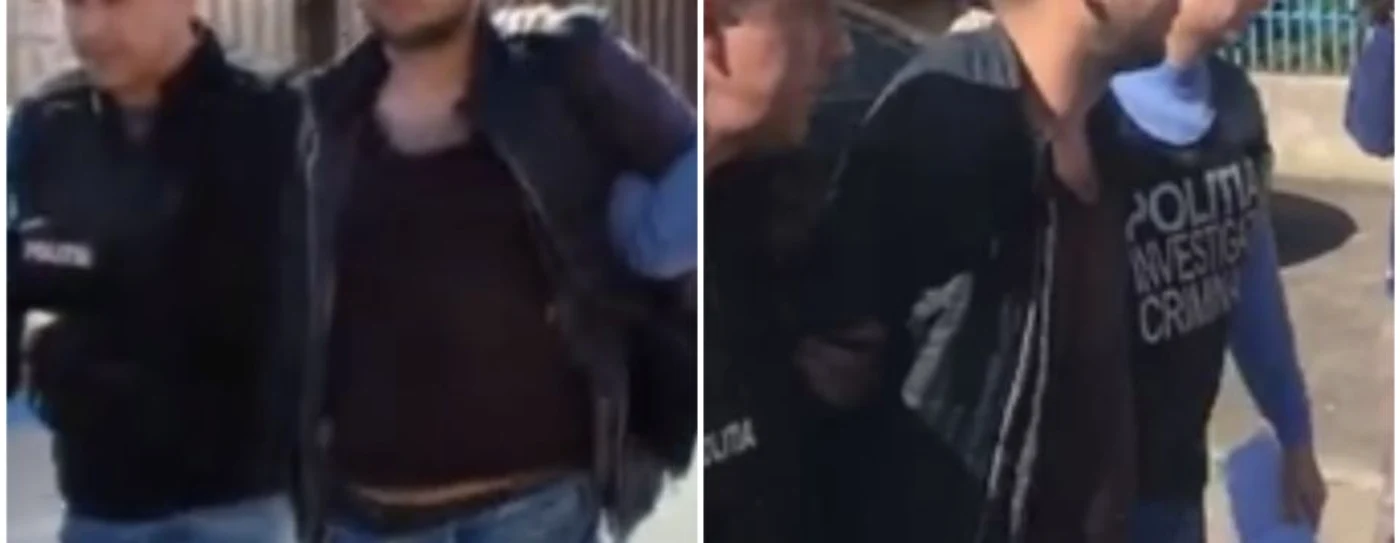 Agresorul a fost reţinut de poliţişti