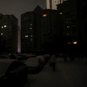 Kievul în beznă după atacurile Rusiei FOTO EPA EFE jpg