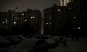 Kievul în beznă după atacurile Rusiei FOTO EPA EFE jpg