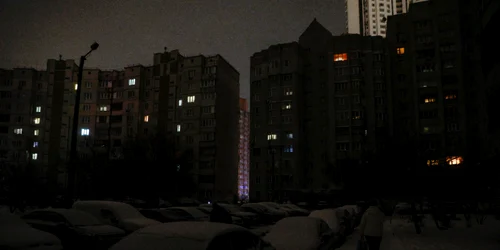 Kievul în beznă după atacurile Rusiei FOTO EPA EFE jpg