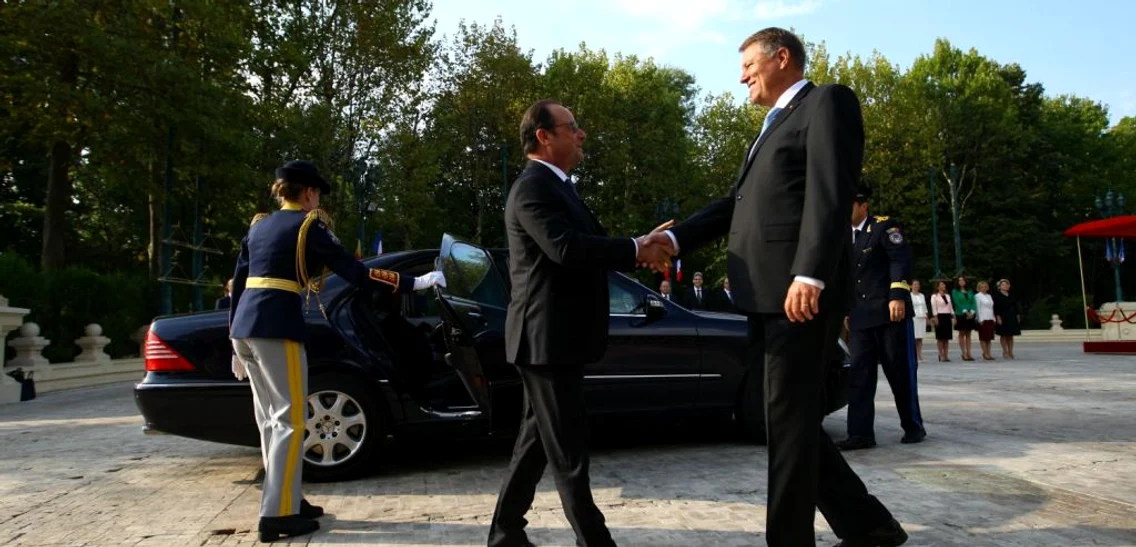 Klaus Iohannis si Francois Hollande FOTO David Muntean 