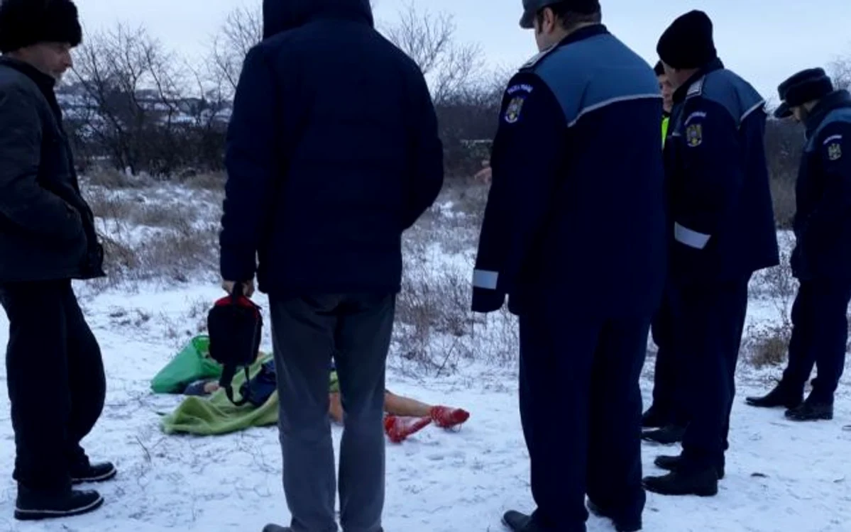 Poliţia a ajuns la faţa locului FOTO: Media TV
