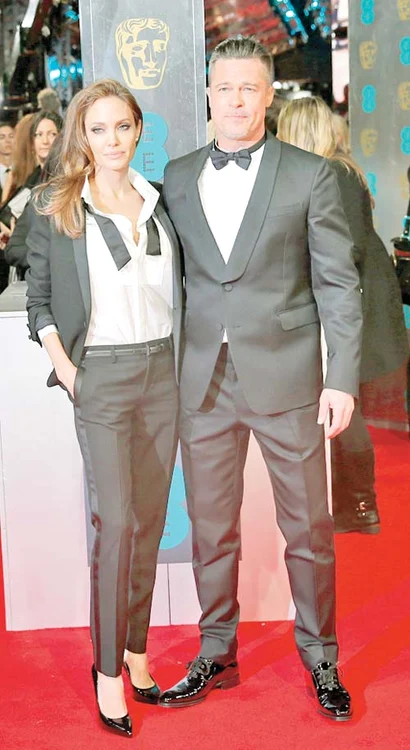 Actriţa se potrivea de minune la costumaţie cu iubitul său, Brad Pitt (Foto: Reuters)