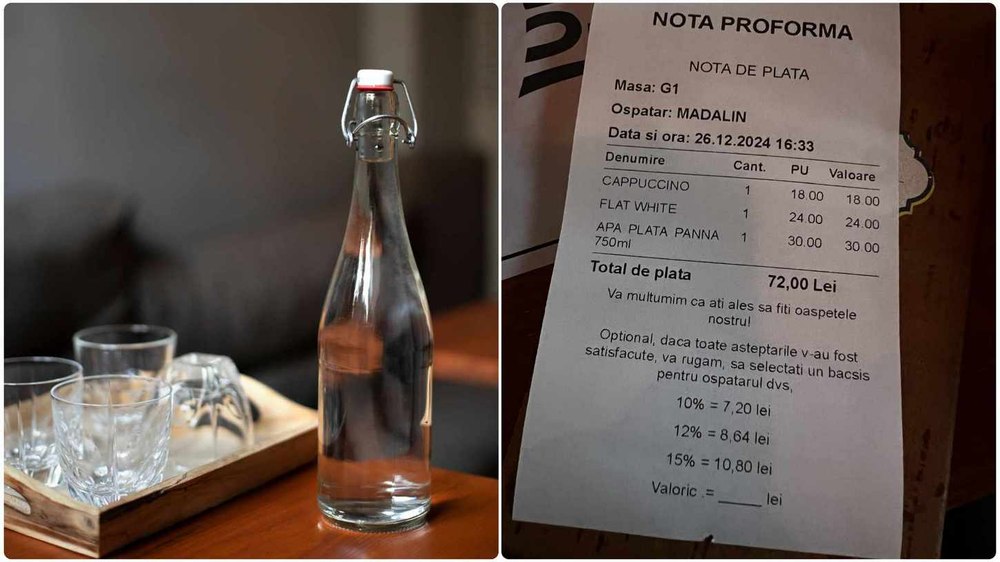 Turist șocat de nota de plată primită într-o cafenea din centrul Craiovei: „S-au trezit toți săracii să bea cafele aici, nu în Viena sau Paris”