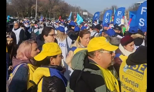 protest profesori Guvern FS Spiru Haret png