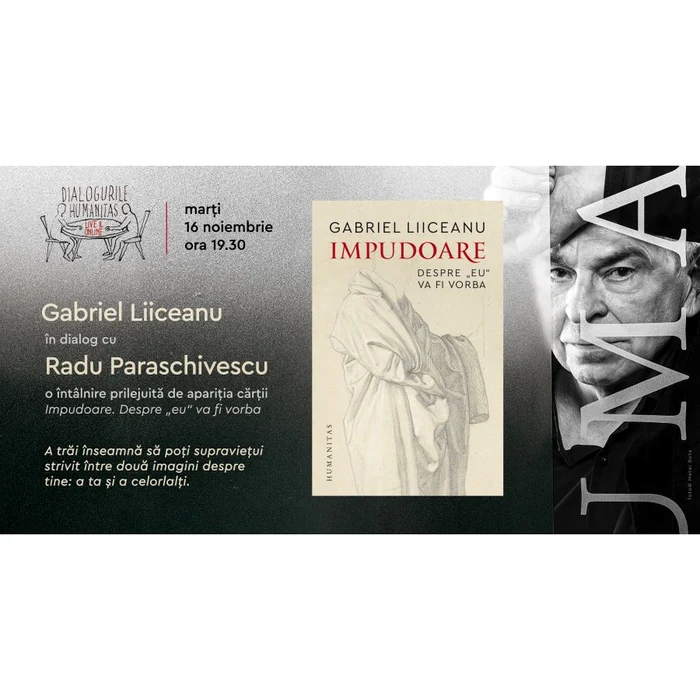 „Impudoare Despre «eu» va fi vorba“ de Gabriel Liiceanu, un dialog eveniment cu Radu Paraschivescu jpeg