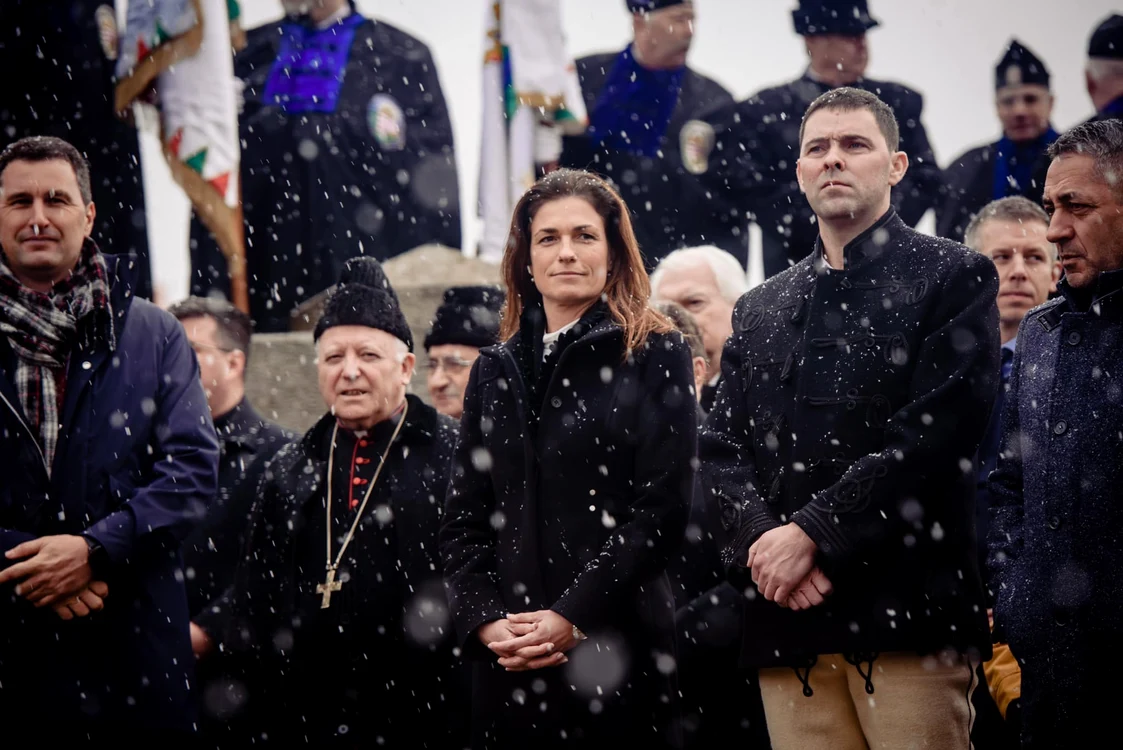 Ministrul ungar al Justiției a luat parte la comemorare. FOTO Facebook Varga Judit 